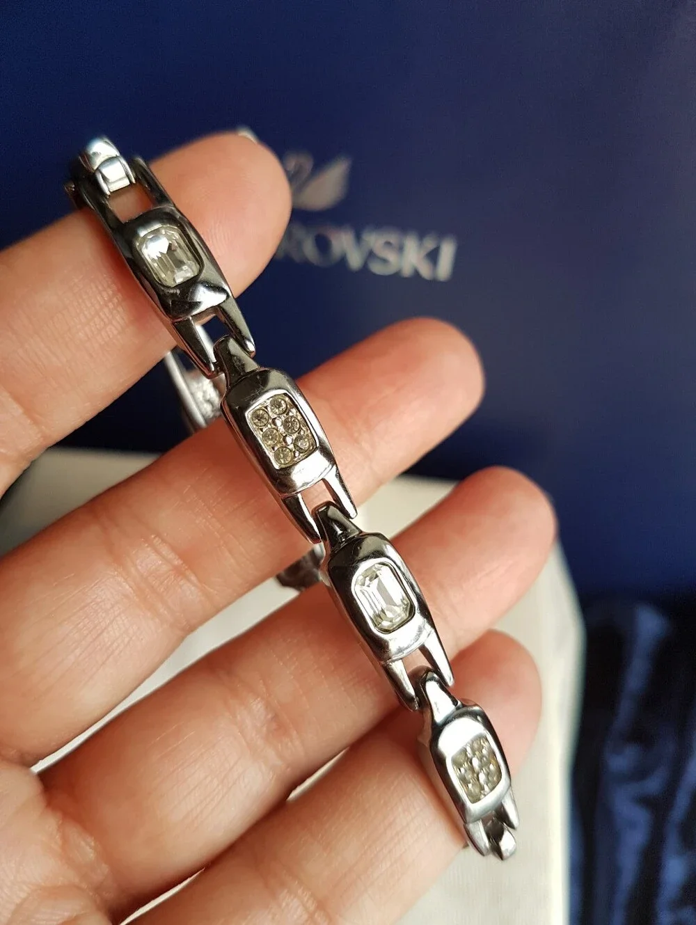 Swarovski authentic gunmetal